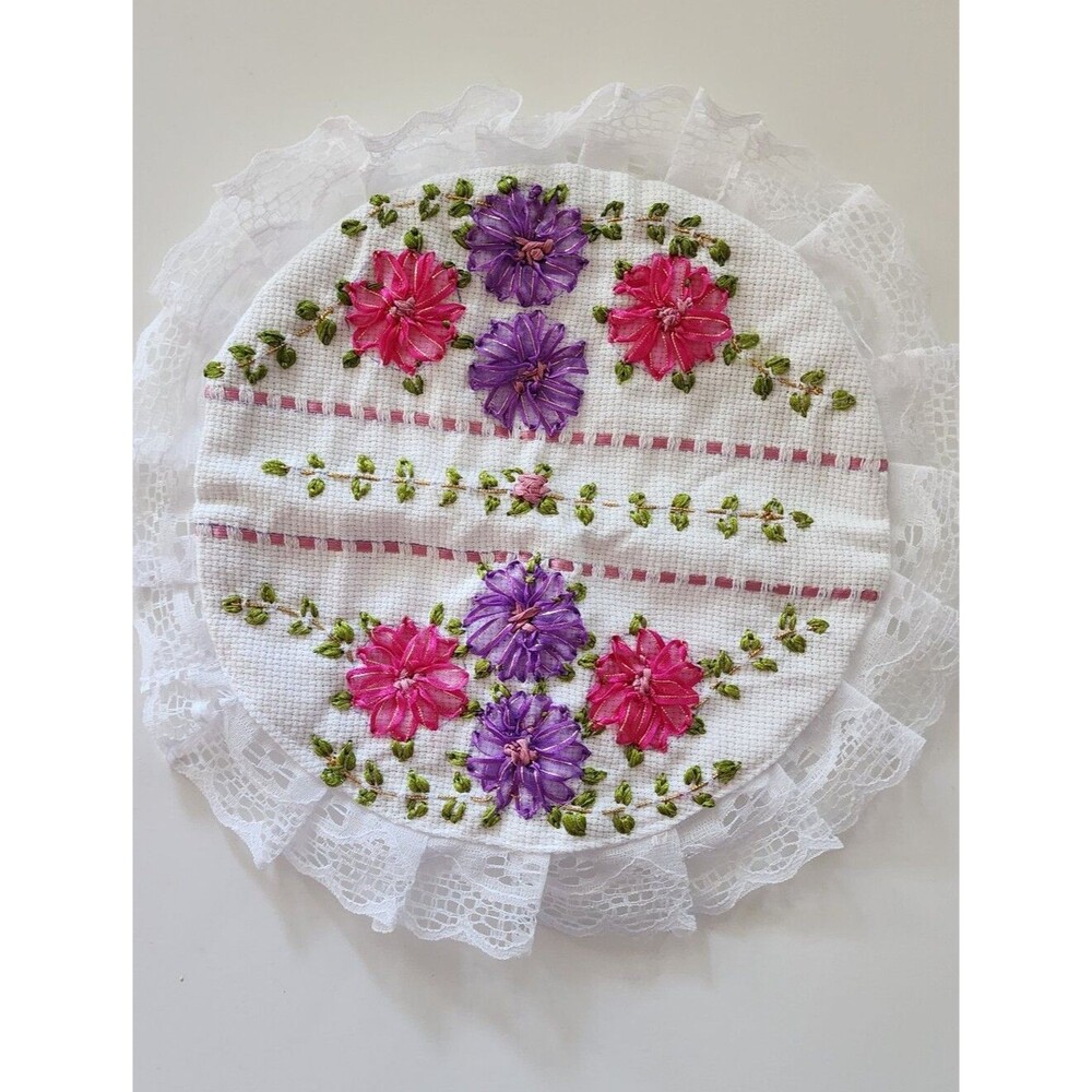 Handmade Embroidered Tortilla Warmer Pouch